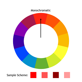 Picture of a monochromatic color scheme.