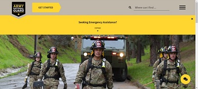 Picture of the National Guard web page