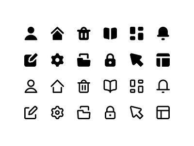 A group of images that are frequently used as icons and or functional images on web pages.