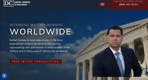 Image of law website homepage