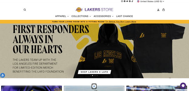 Laker's Store Accessibility Widget