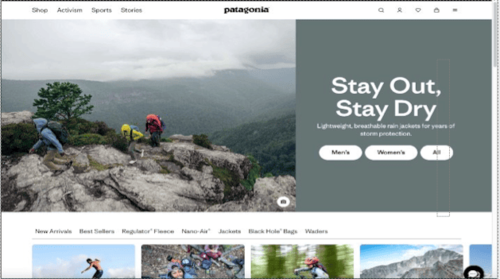 Example of web design