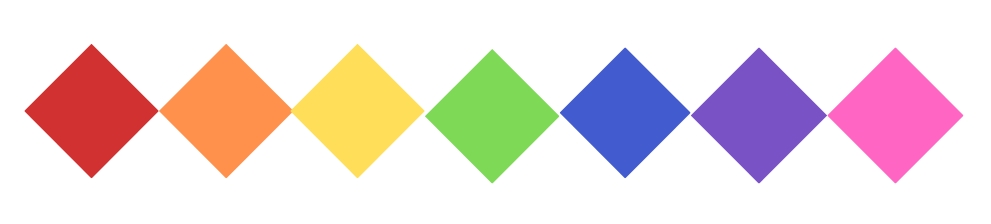 Rainbow Diamond Pattern